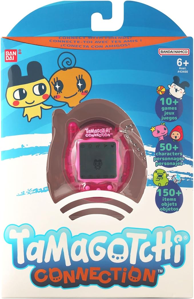 TAMAGOTCHI Bandai Electronic Pet Toy Translucent Digital Pink Shell with Infrared Link