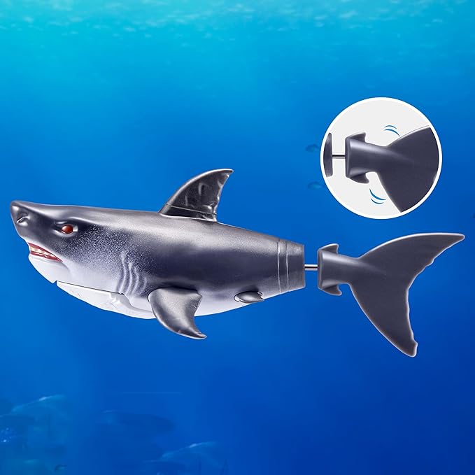 Robo Alive Water Activated Shark 2 Pack (Grey) by ZURU – Realistic Swimming Robotic Bath Toy for Kids, Tweens & Teens, Water-Activated Pet Shark for Play & Pranks, 3+