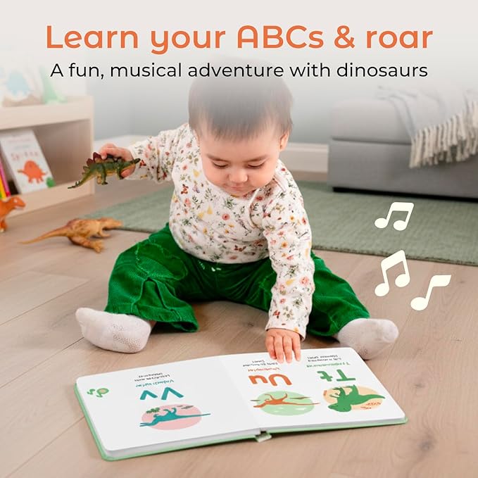 Cali’s Books Early Learning Collection – Interactive Musical Books for Toddlers (Dinosaur Alphabet)