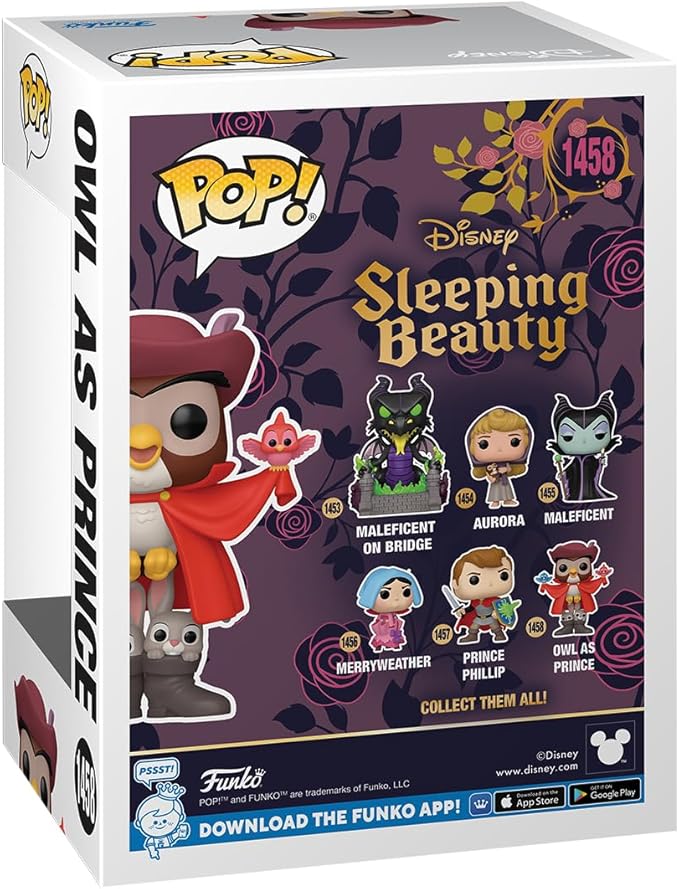 Funko POP! Disney: Sleeping Beauty 65th Anniversary - Owl As Prince - Collectable Vinyl Figure - Gift Idea - Official Merchandise - for Kids & Adults - Movies Fans - Model Figure for Collectors