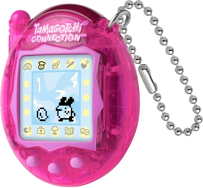 TAMAGOTCHI Bandai Electronic Pet Toy Translucent Digital Pink Shell with Infrared Link