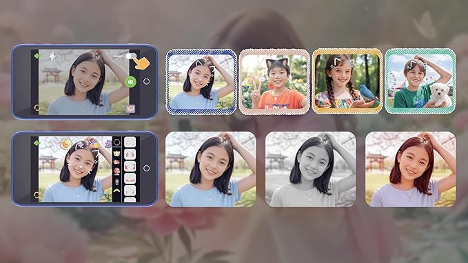 Kids AI Digital Camera with WiFi, 4" IPS Touch Screen, Photo Recognition & Dual Lens, 1080P HD Video Selfie, Educational Learning Toy for Boys Girls Ages 3-12, Christmas Birthday Gift Blue