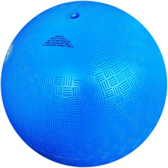 AppleRound 8.5-inch Dodgeball Playground Balls, Pack of 4 Balls with 1 Pump, Official Size for Dodge Ball, Handball, Camps and Schools