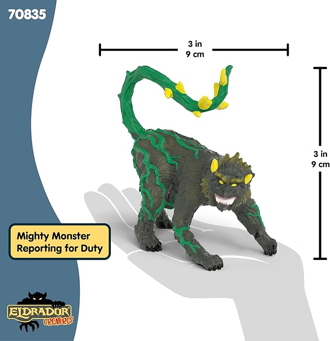Schleich Eldrador Creatures - 3" Jungle Chimpanzee Toy - Durable Beast Figure for Boys and Girls - Imaginative Play Fantasy Chimp Figurine - Monster Monkey Toys for Kids Ages 7+ | 70835