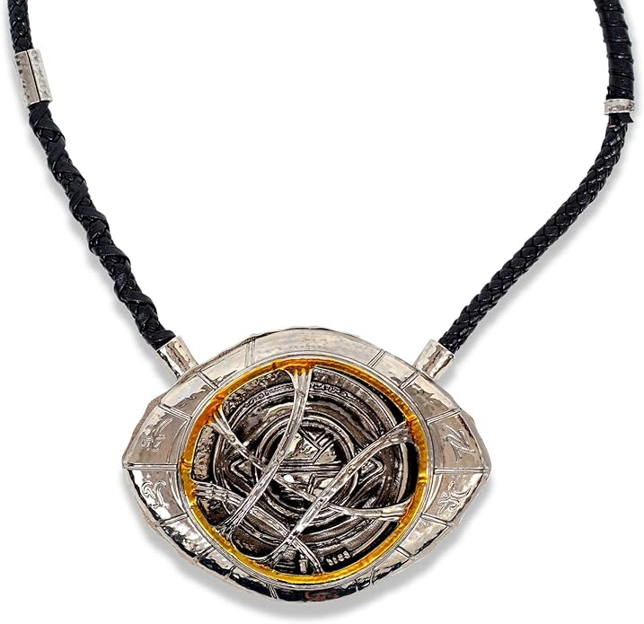 Toynk Marvel Studios Doctor Strange in the Multiverse Of Madness Brass Eye Of Agamotto Prop Replica Necklace