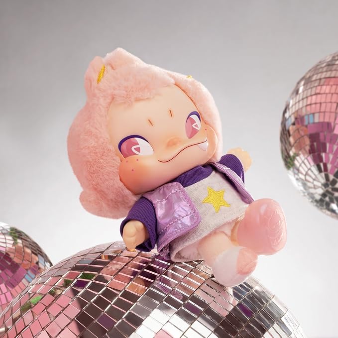 52TOYS NINNIC – Wild & Free Keychain Vinyl Face Plush Doll Collectible Toy- 5.12inch Action Figures with Soft Touch, Movable Joints, Perfect for Home Decor & Gifts