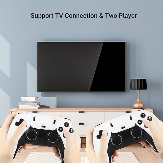 Retro Gaming Console 39,000+ Games, Plug and Play Video Game Console Built-in 28 Classic Emulators, 4K High Definition HDMI Output for TV with Dual Controllers