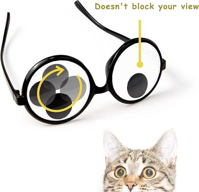 Googly Eyes Glasses, Funny Glasses Pranks Toy, Novelty Shaking Giant Eye Glasses, Funny Costume Accessories for Dress Up Party, Halloween or Birthday Party Favors, Party Supplies （12 PCS）