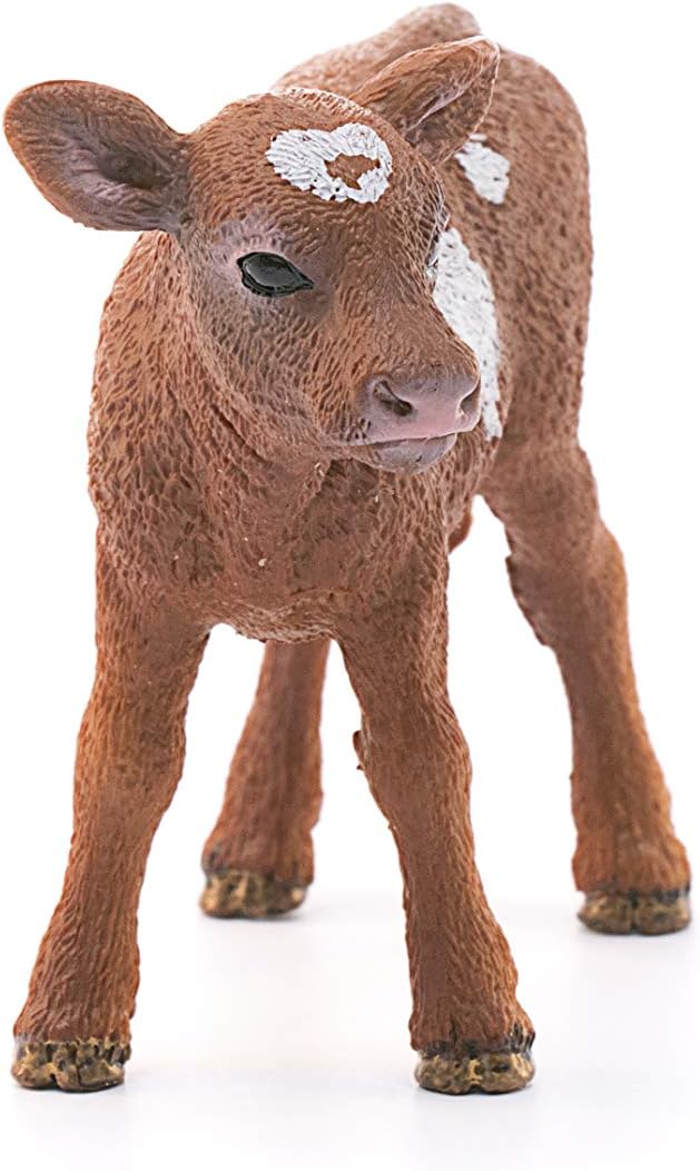 Schleich Farm World, Farm Animal Toys for Kids and Toddlers, Texas Longhorn Baby Cow Toy, Ages 3+