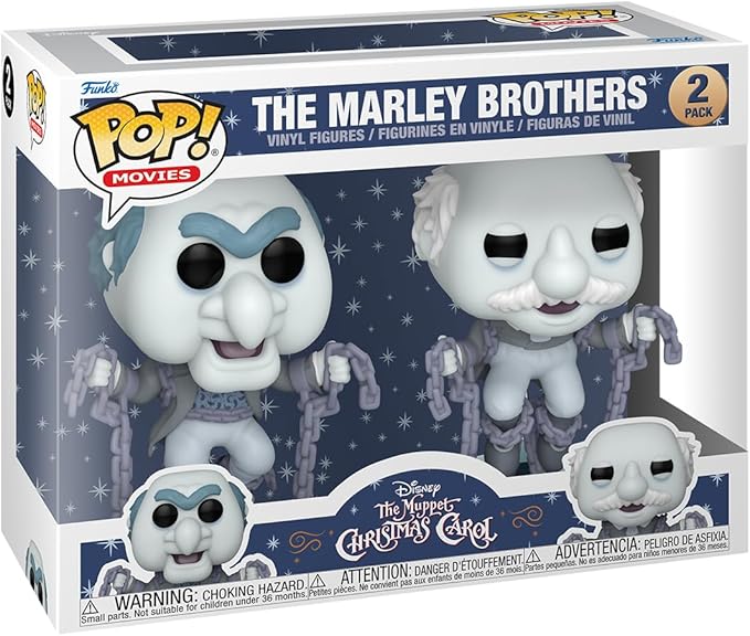 Funko Pop! Movies: The Muppet Christmas Carol - Statler and Waldorf as The Marley Brothers, 2-Pack