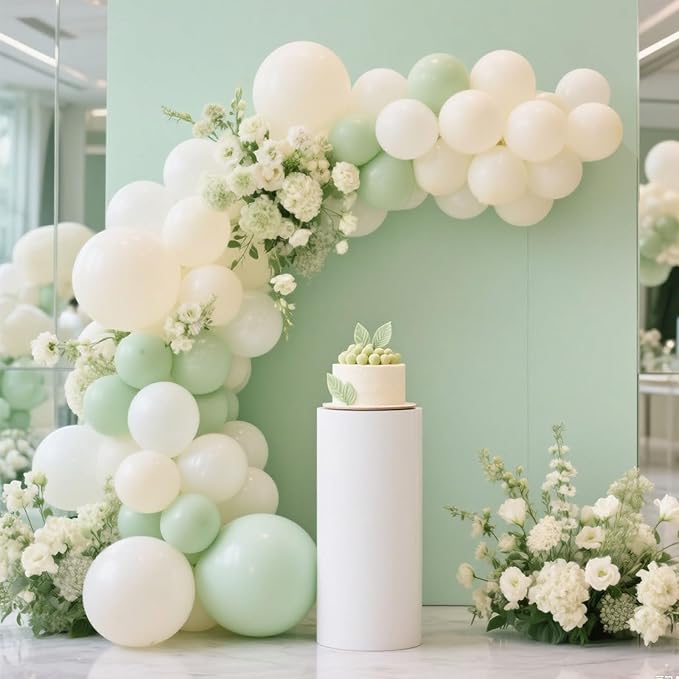Ivory White Balloon,145pcs Premium Latex Khaki Balloons Arch Kit Different Sizes 18 12 10 5 Inch,Light Brown Neutral Balloon Garland Arch for Birthday Party Baby Shower Wedding Anniversary Decoration