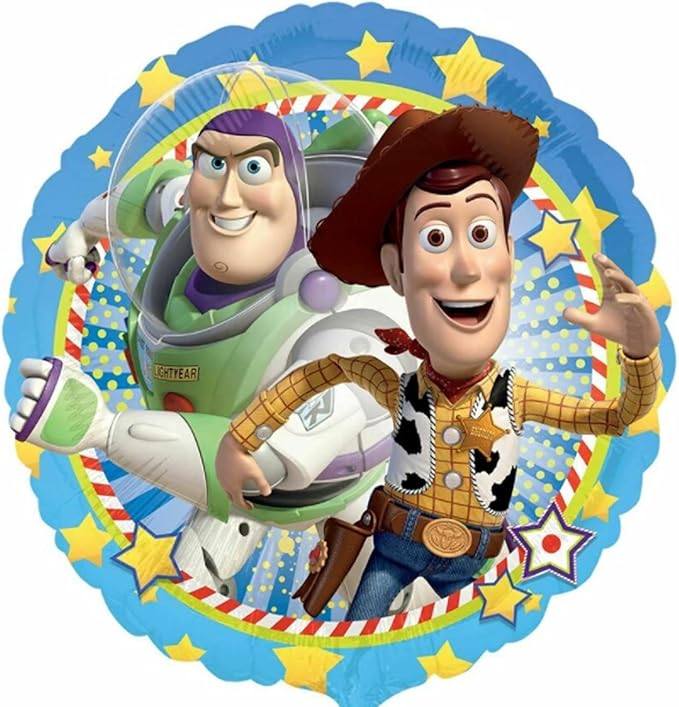 Anagram Woody and Buzz Lightyear's 2nd Birthday Party Supplies Balloon Bouquet Decorations