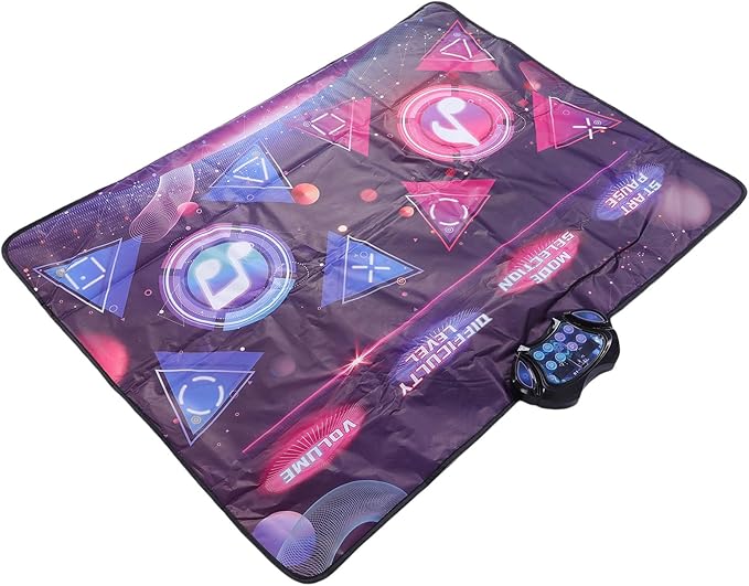 Dance Pad for Kids, Fabric Electronic Rhythm Step Play Mat with Interactive Modes and Lights for Boys Girls Ages 3 to 12