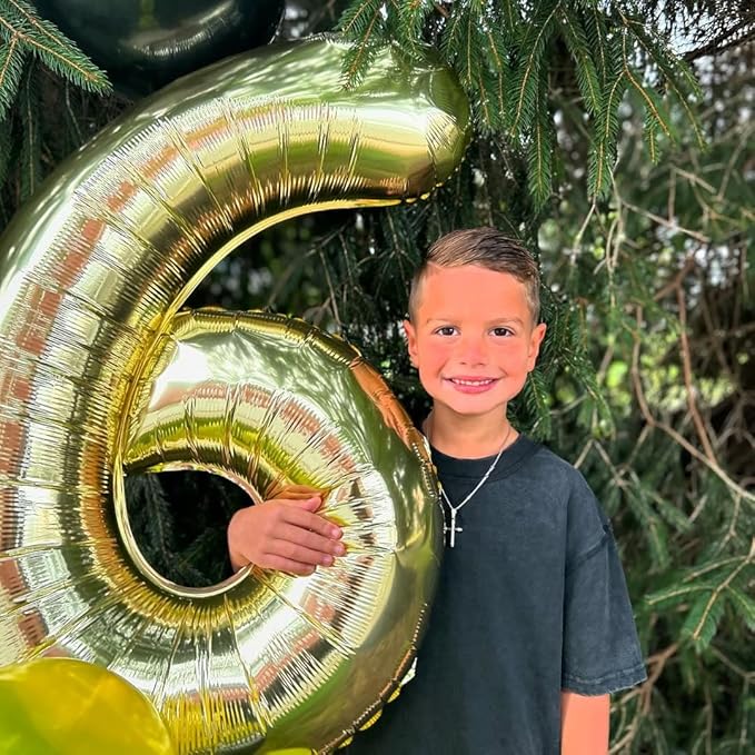 Champagne Gold 7 Balloon, Number Balloons 40 Inch, Light Gold 7th Birthday Decorations for Girls Kids, Party Decoration for Women, Number 7 Balloon