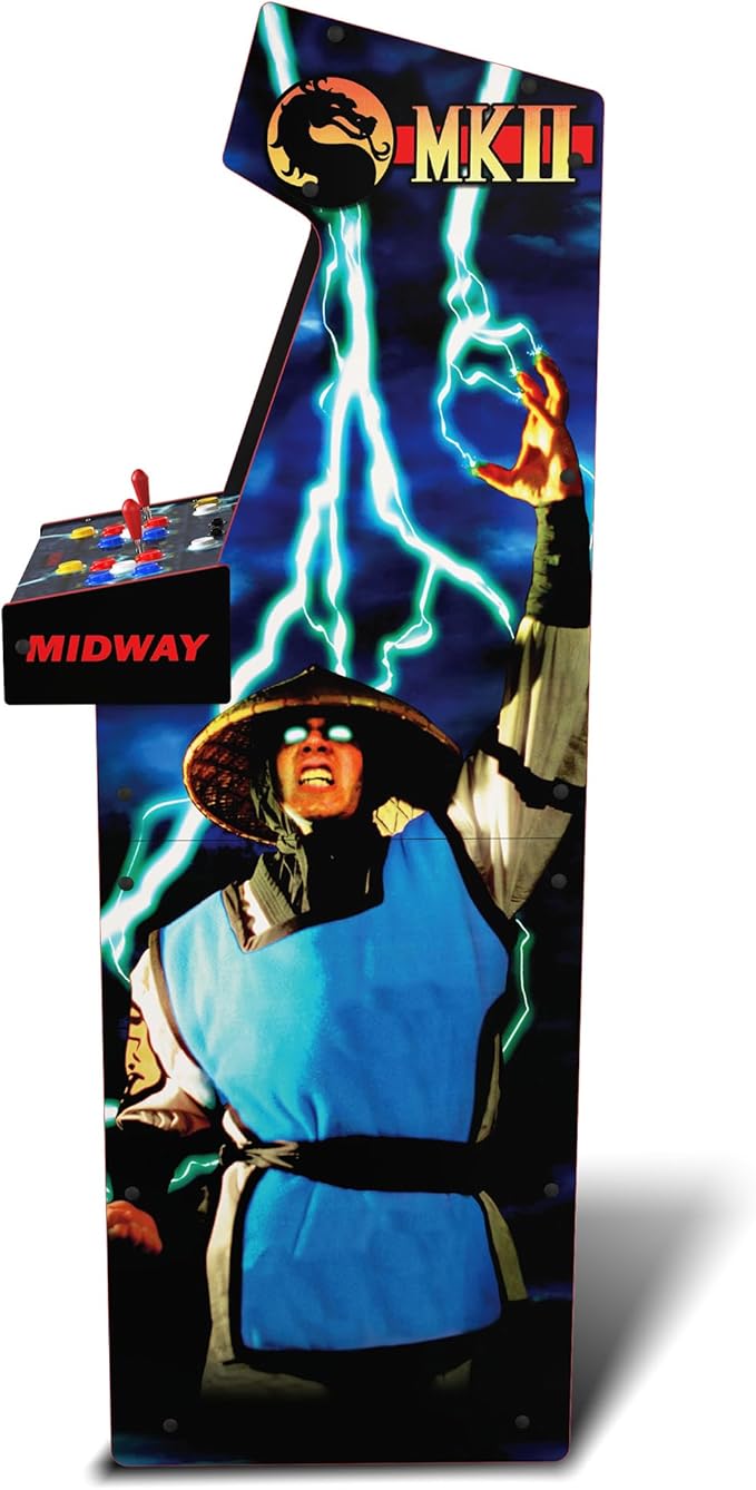 Arcade1Up Mortal Kombat II Deluxe Arcade Machine for Home - 5 Feet Tall - 14 Classic Games