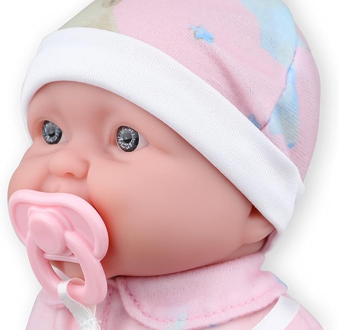 Twins 13" Realistic Soft Body Baby Dolls | JC Toys - Berenguer Boutique | Twins Gift Set with Removable Outfits and Accessories | Pink and Blue | Caucasian | Ages 2+