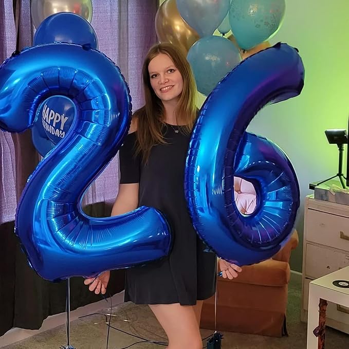 40 inch Navy Blue Number 9 Balloon Jumbo 19 29 39 90 99 Foil BalloonsGiant Large 9 Foil Balloon for Birthdays, Anniversaries, Graduations, 9th Birthday Decorations for Kids