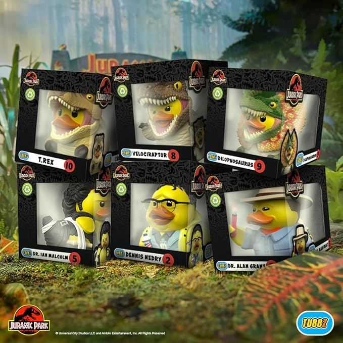 TUBBZ Boxed Edition: Jurassic World Rebirth - T-Rex Cosplaying Rubber Duck Vinyl Figure