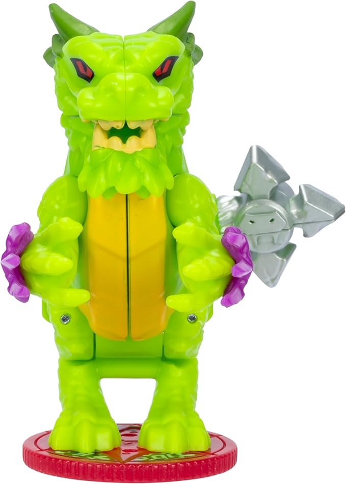 Legends of Akedo Ninja Bosses, Venom Claw, 3" Tall Battling Action Figure with 360˚ Tail Whip and Claw Attack Spin Action, Double Defense Armor That Pops Off When Struck, 4 Ninja Bosses to Collect