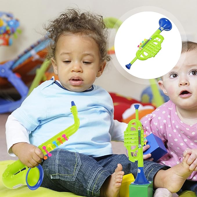 Kids Musical Learning Toy - Creative Instrument Toy for Early Education, Red Abs Trumpet, 13.77x4.33x3.54 Inches, Ideal for Teachers and Classrooms, Random Color