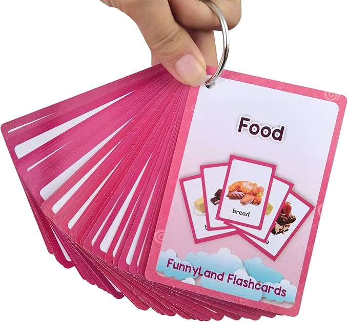 Fruits/Vegetable/Foods/Food Quantities Flash Cards English Flash Cards Pocket Card Learning Toys for Children Pre-Kindergarten Kids Education Aids
