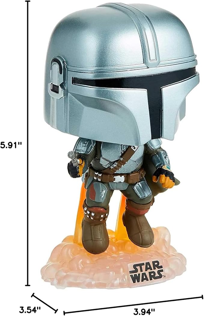 Funko POP! Star Wars #408 - The Mandalorian [Flying with Blaster] Exclusive