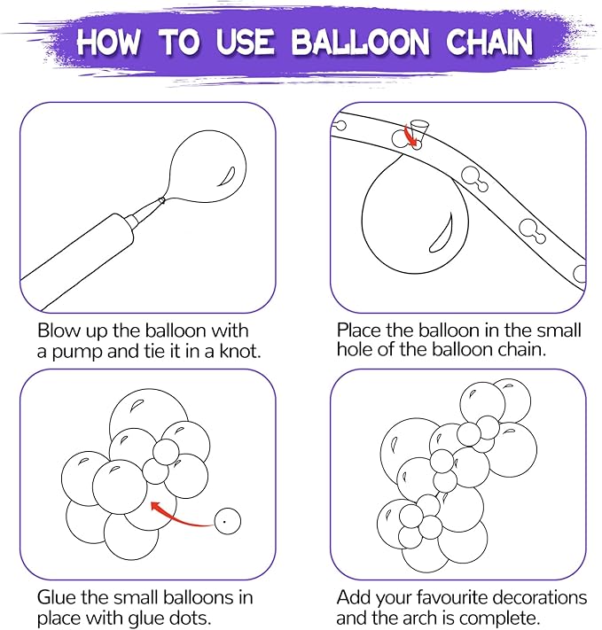 134Pcs Purple Balloons Different Sizes 5 10 12 18 Inch Purple Balloon Garland Arch Kit Latex Balloons for Birthday Wedding Baby Shower Party Decorations.