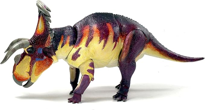 Medusaceratops Lokii - 1/18th Scale Dinosaur Action Figure - 12" Articulated Collectible Miniature, Hand-Painted