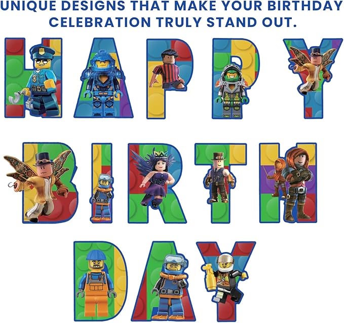 Video Game Happy Birthday Banner Boy - 10ft, No DIY Preassembled Colorful Video Game Birthday Decorations for Boys Gaming Birthday Party Decorations Gaming Backdrop Video Game Backdrop Gaming Party Supplies for Boys