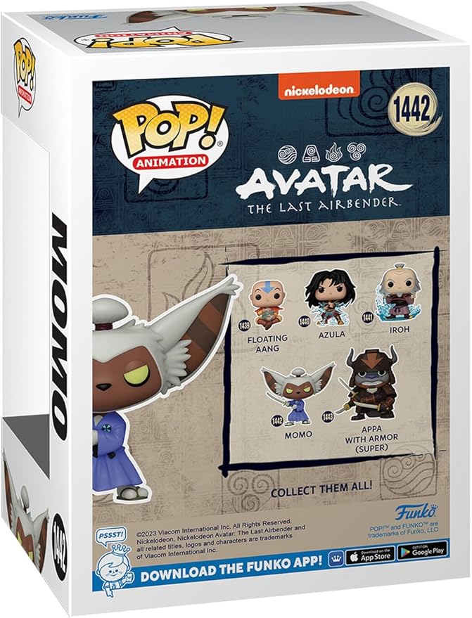Funko POP! Animation: Avatar: The Last Airbender - Momo - Collectable Vinyl Figure - Gift Idea - Official Merchandise - for Kids & Adults - Anime Fans - Model Figure for Collectors and Display