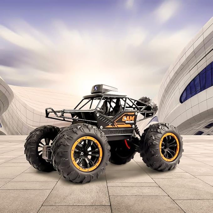 RC Car, 1:18 Remote Control Car with Camera, High Speed Alloy Off Road Truck Fast Racing Vehicle Electric Hobby Toy Car Gift for Boys Kids Teens Adults