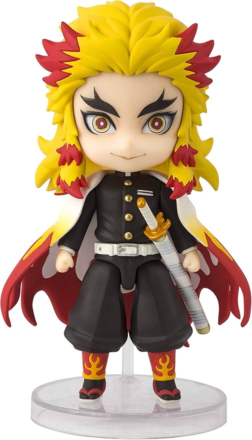 TAMASHII NATIONS - Demon Slayer: Kimetsu no Yaiba - Rengoku Kyojuro, Bandai Spirits Figuarts mini Action Figure