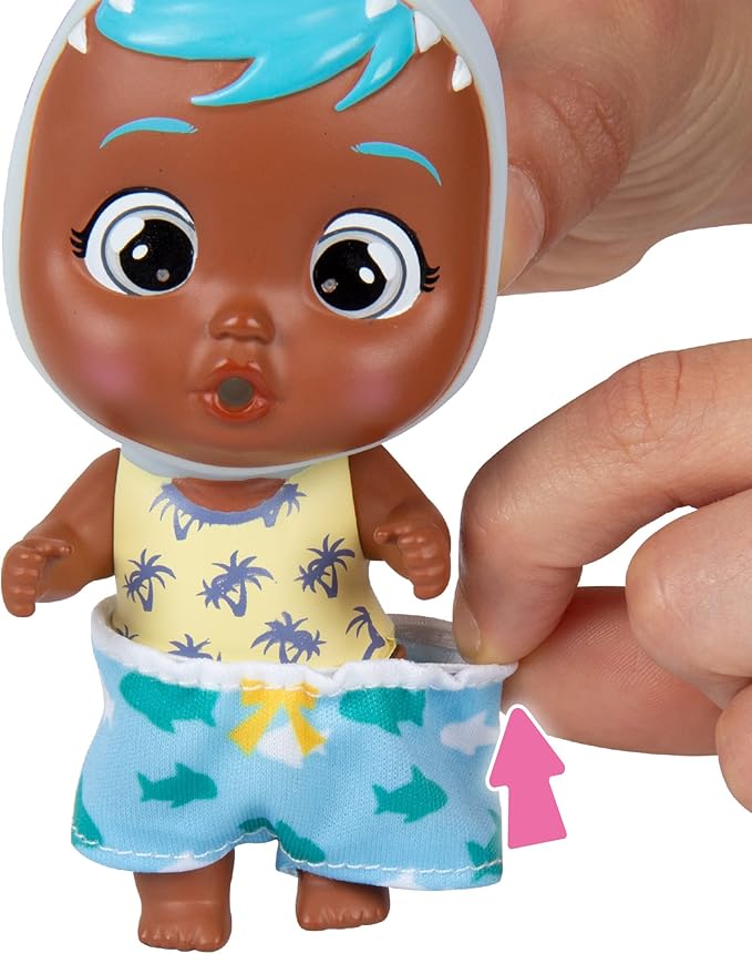 Cry Babies Magic Tears Tropical World - Beach Babies Series | 8+ Surprises, Accessories, Surprise Doll - Great Gift for Kids Ages 3+