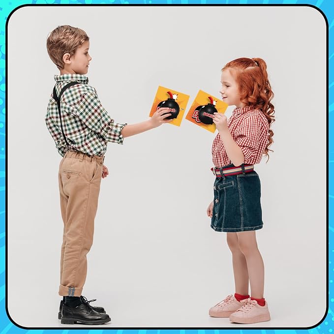 12 Set Bomb Stress Ball 'You Are the Bomb' With Cards - Novelty Stress Relief Foam Toy for Anxiety - Gag Gifts for Party, Boys, Girls, Adults, Coworkers