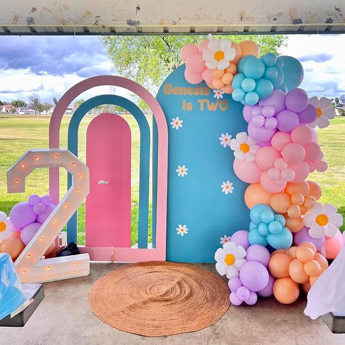 Blue Pastel Balloons, Dog Paw Printed Birthday Party Decorations Balloons, Blue Purple Yellow Pink Balloon for Boys Girls Puppy Theme Baby Shower Supplies