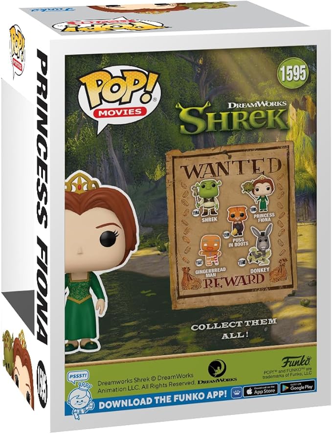 Funko POP! Movies: Shrek Dream Works 30th - Fiona - Collectable Vinyl Figure - Gift Idea - Official Merchandise - for Kids & Adults - Movies Fans - Model Figure for Collectors and Display