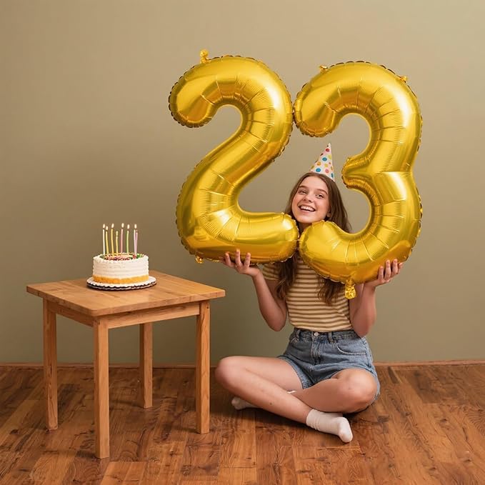 40 Inch Gold Balloon Number 3 Balloon,Number Balloons Gold Big Giant Jumbo Number 3 Foil Mylar Balloons for 13th Birthday Party Anniversary Events,Wedding Anniversary Party Decorations