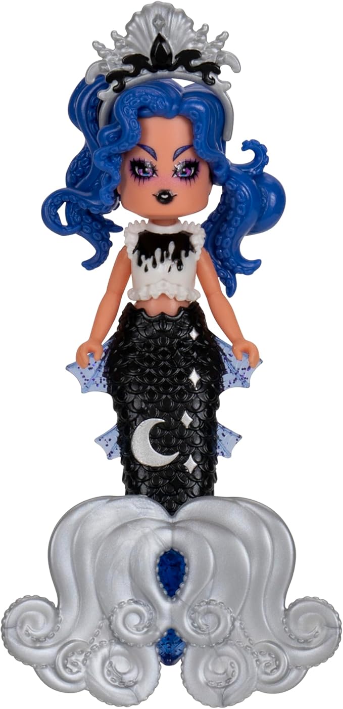 3” Dark Mystic Mermaid Fashion Doll - 1 Figure with 9 Fashion Accessories - Virtual Item Code Included - Series 3 - Ages 5+