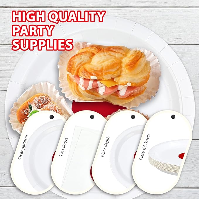 96Pcs Japan Flag Party Decorations Hibachi Asian Japanese Style Plates and Napkins Hinomaru Flag Tableware Set for Japan Themed Party Supplies，Serves 24