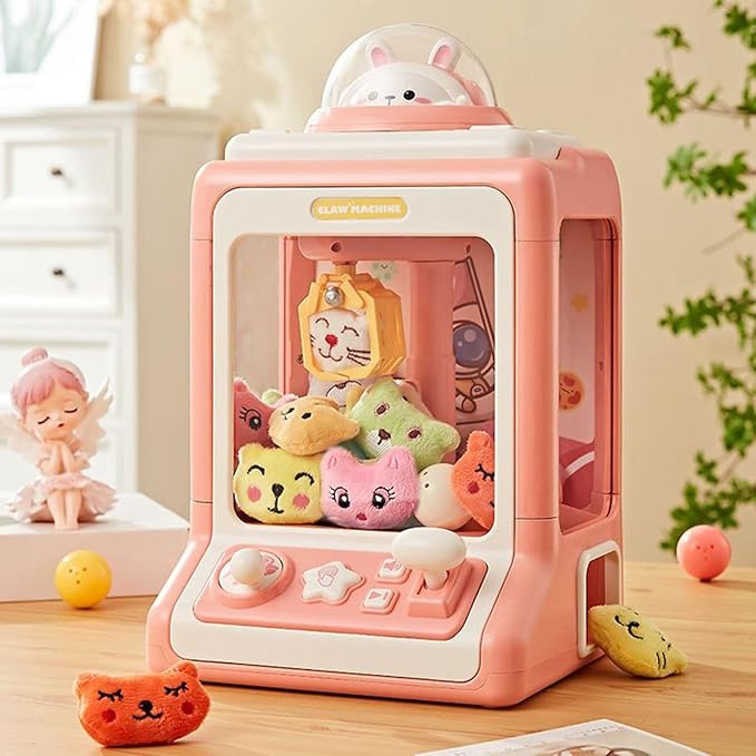 Small Claw Machine,Kids Arcade Claw Machine, Pink