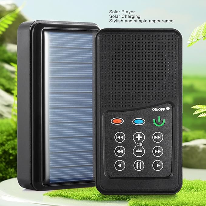 Scripture Audiobook Player, Portable Solar Powered Scripture Audio Bible Player, Electronic Scripture Reader for Seniors, Kids and The Blind (Arabic, World English,)