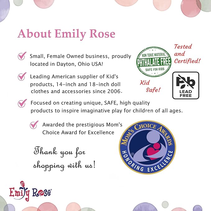 Emily Rose 18 Inch Doll Karate Outfit – 11 Pc Martial Arts Taekwondo Doll Clothes & Accessories Set with 9 Ranking Belts, Gi Uniform, Kick Pad, Gift Boxed from Trusted USA Brand (No Doll)