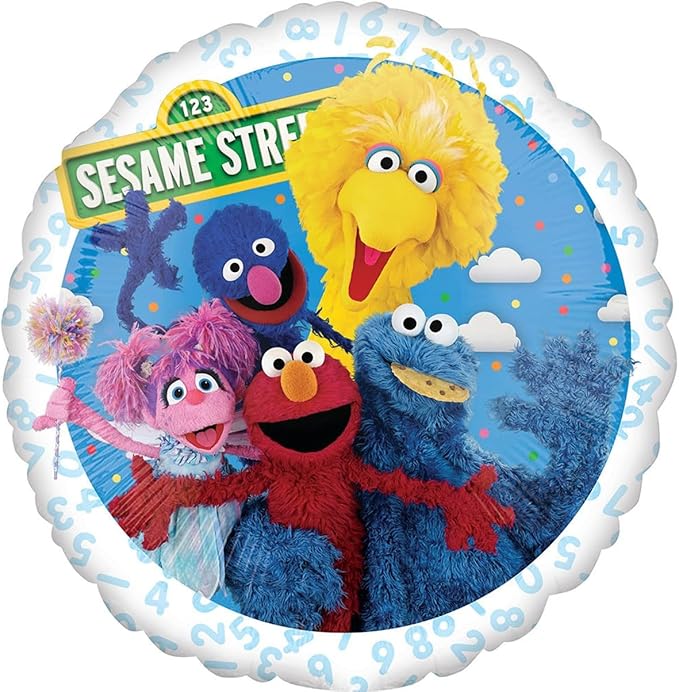 Sesame Street Elmo and Cookie Monster Birthday Party Supplies Balloon Bouquet Decorations
