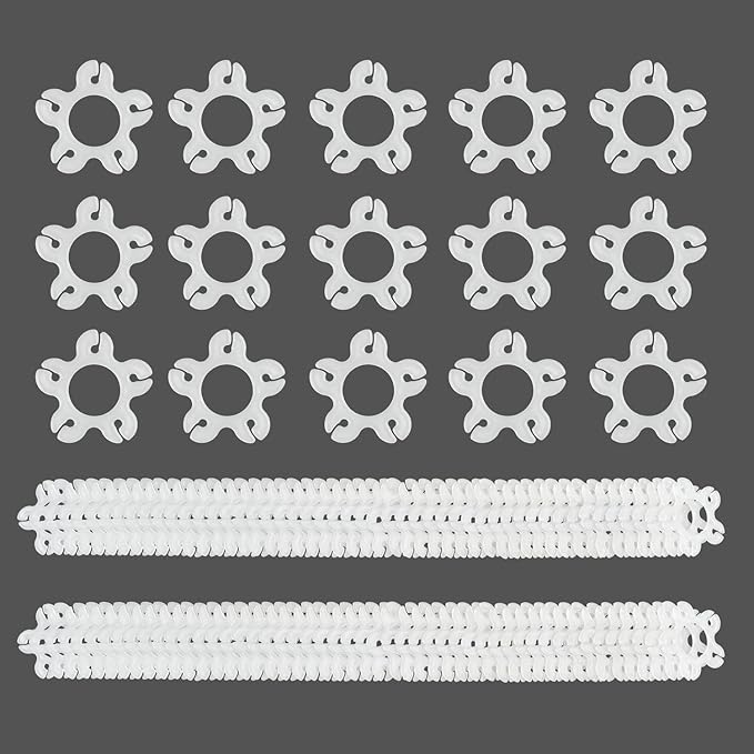 Miliocry 100PCS Balloon Arch Clips, Reusable Balloon Clips for Balloon Arch, Plastic Balloon Supplies for Stand, Balloon Garland Clips for Party Wedding Baby Shower Decorations