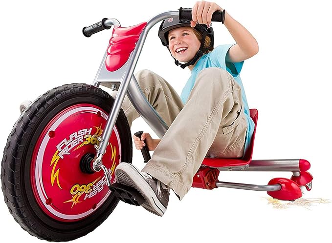 Razor 360 Caster Trike for Kids Ages 6+ - Replaceable Spark cartridges, Lightweight, MX Style Handlebars, for Riders up to 160 lbs