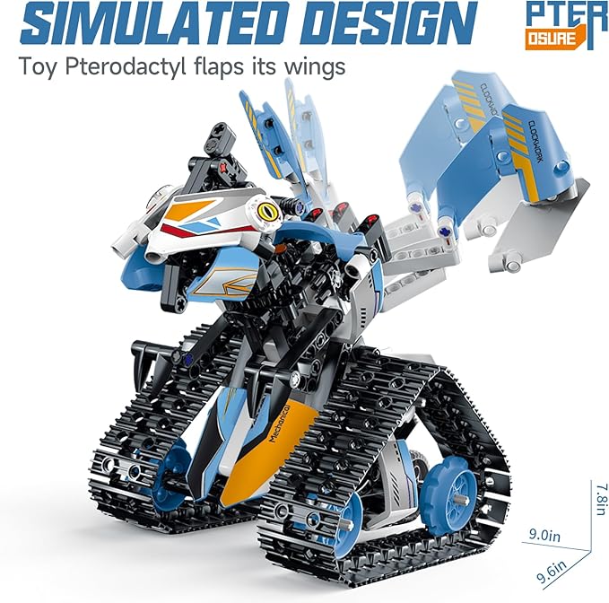 Robot Toys for Kids Ages 8-14, Remote & App-Controlled 3 in 1 STEM Robotics Set for Kids, Creative Birthday for Boys Girls Aged 8 9 10 11 12+ (695 Pieces)