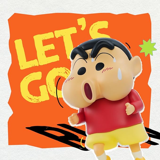 52TOYS Crayon Shinchan Comical Shinchan Blind Box, 1PC Action Figure Collectible Toy Kawaii Creative Gift Room Decor Desktop Decoration, Gift for Birthday Party