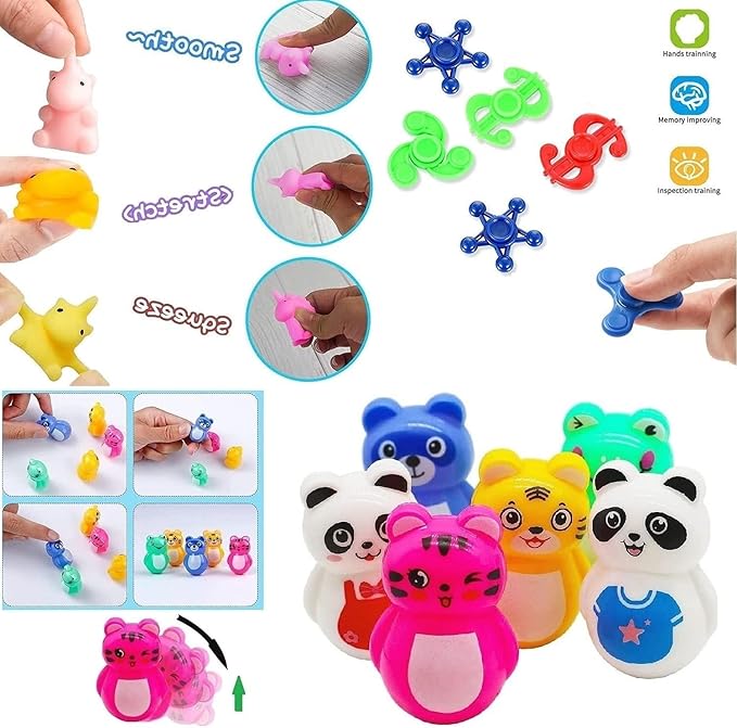 115 Pcs Party Favors for Kids 4-8-12, Pop Fidget Toys, Goodie Bag Stuffers, Treasure Box Toys for Classroom Prizes, Pinata Stuffers, Goodie Bags Filler, Prize Box toys for Kids Classroom