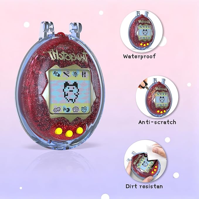 Case for Tamagotchi Original, Transparent Cover Case Compatible with Tamagotchi Original Electronic Pet Accessories, Drop - Resistant & Scratch-Proof