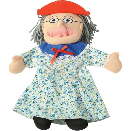 Constructive Playthings There was an Old Lady Who Swallowed a Fly Finger Puppet and Props with Book, Visual Learning Toy, Sensory Play, Interactive Storytelling,Use with Puppet Theater, 3 Years Plus